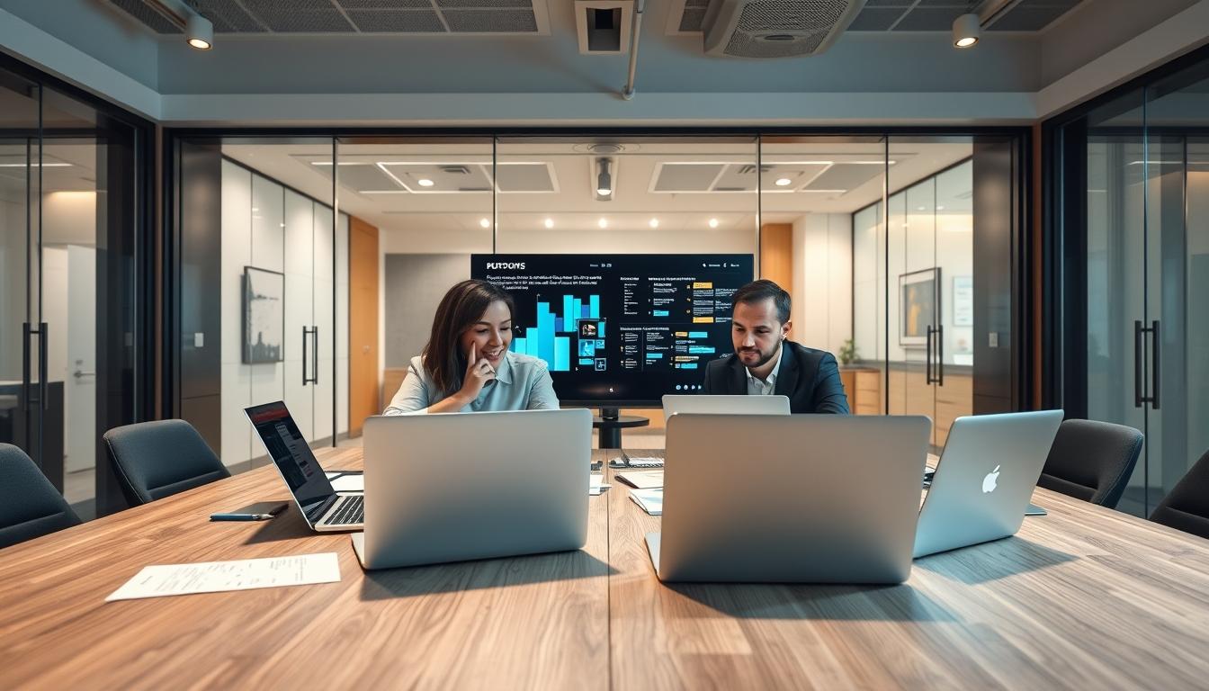 Enterprise software dashboards and business process automation